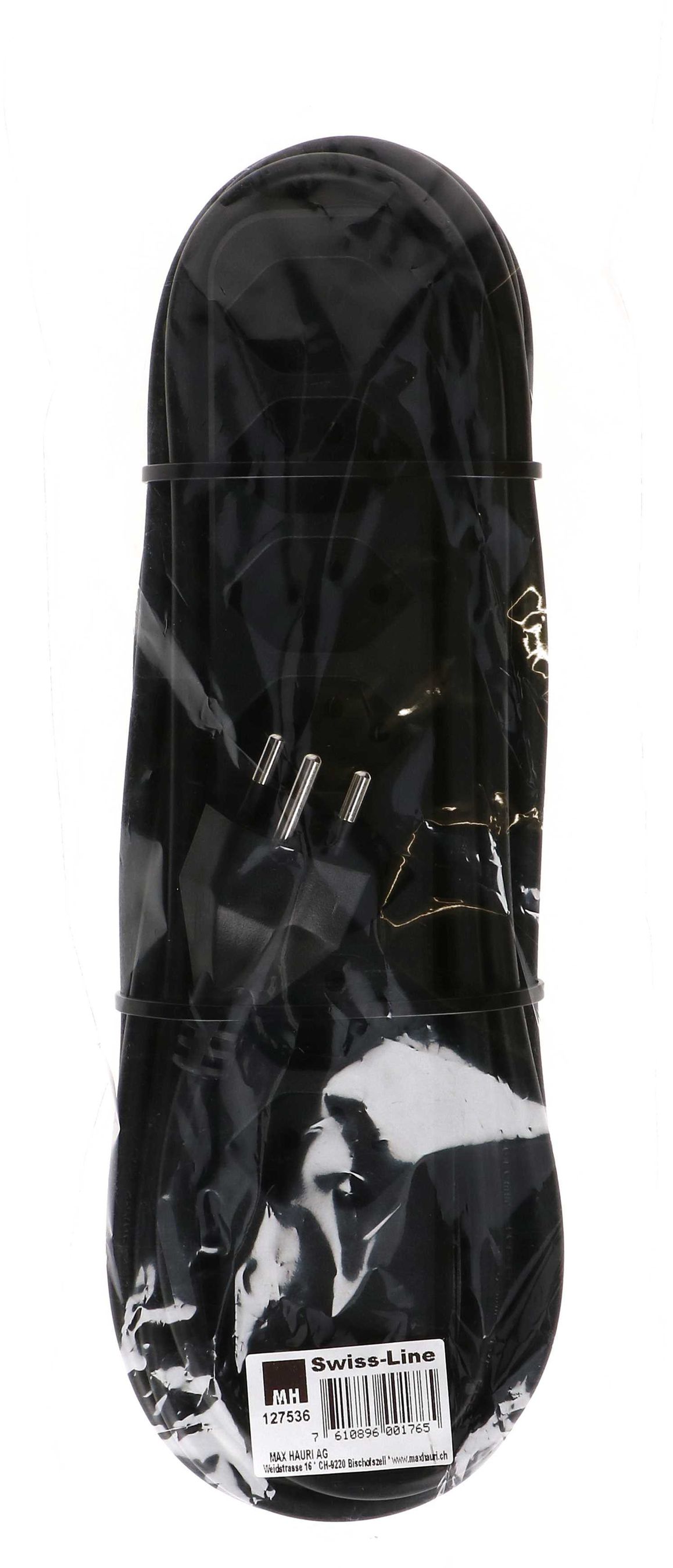 multiprise Swiss Line 7x type 13 noir 5m