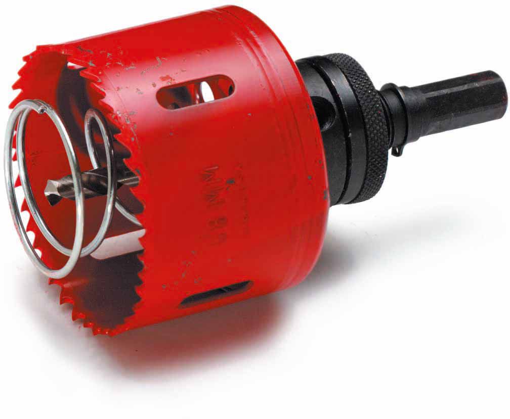 Lochsäge für Schalterdosen komplett mit Aufnahmeschaft 68mm