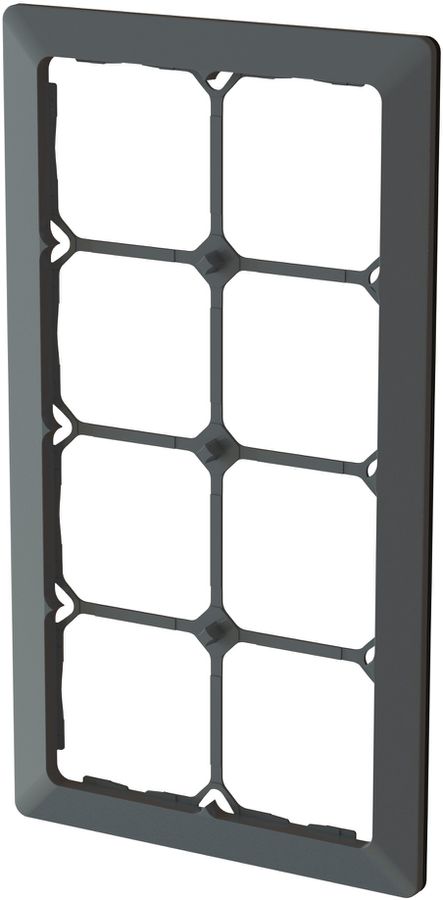 Abdeckrahmen Gr.4x2 UP inkl. Designprofil priamos anthrazit