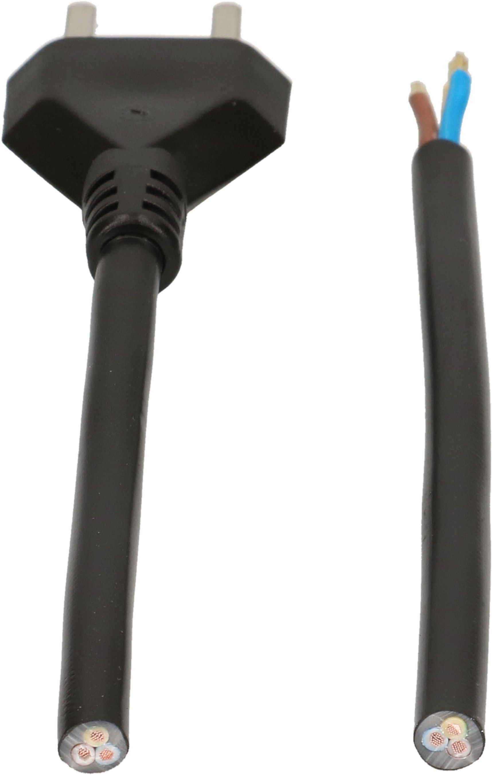 TD câble secteur H05VV-F3G1.5 5m noir type 23