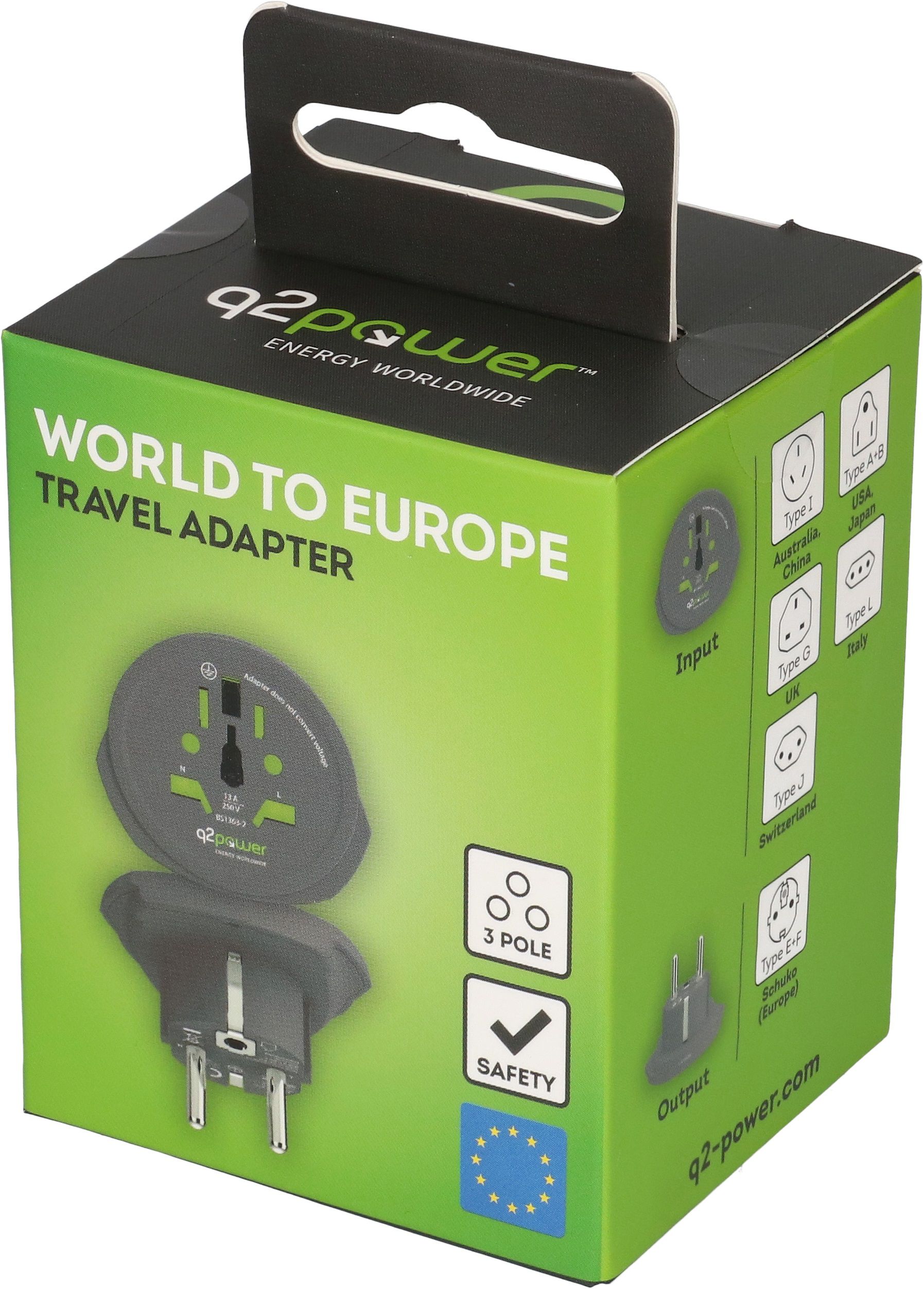 Q2 Power adaptateur mondial Schuko