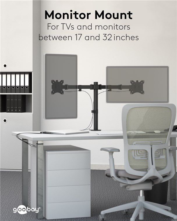 Doppel-Monitorhalterung Flex