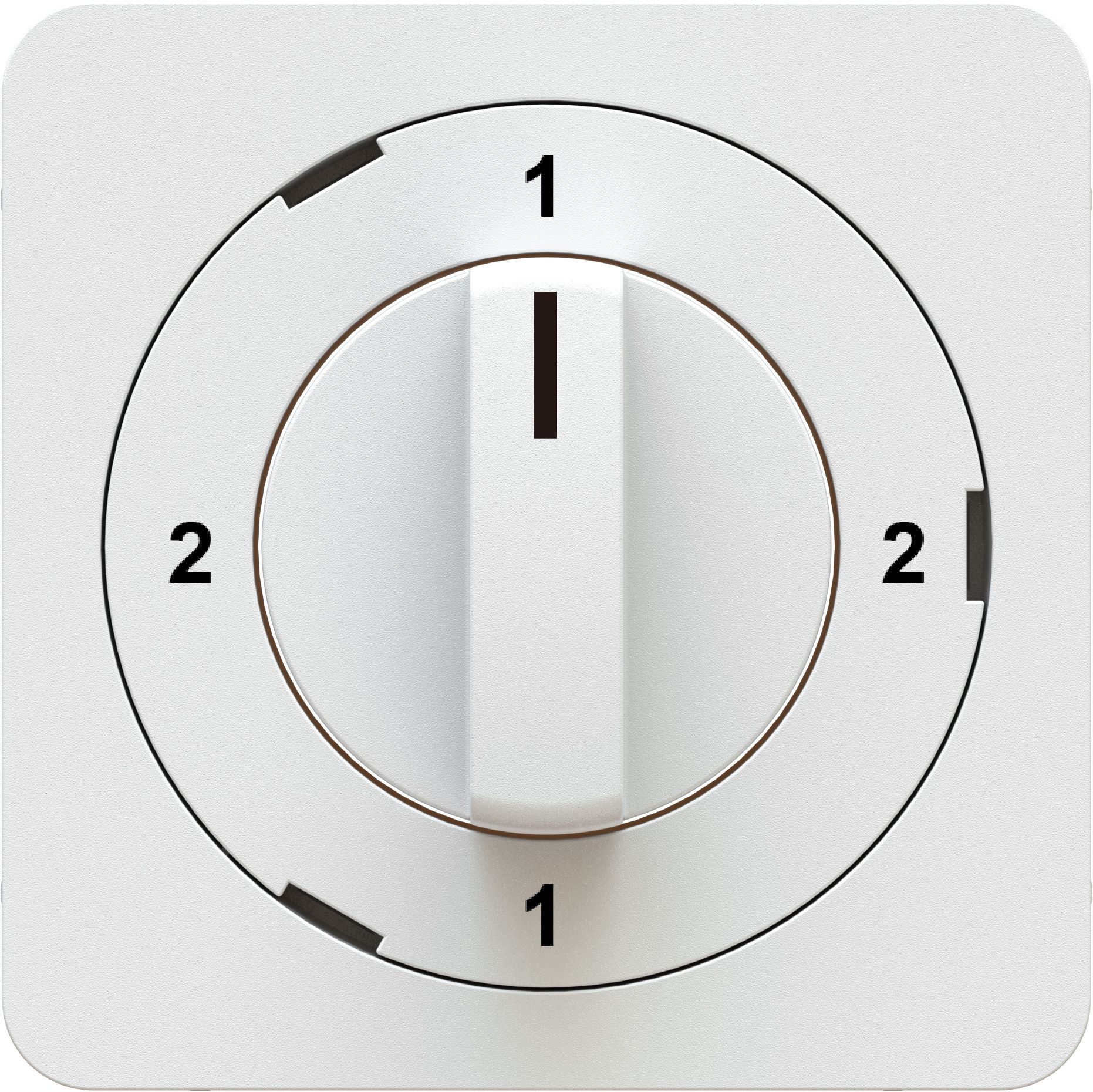 interruttore rotativo/a chiave 2-1-2-1 placca frontale priamos bi