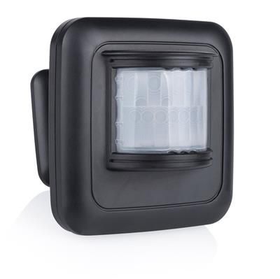 Dédecteur de mouvement sans fil 140° 8m noir IP44